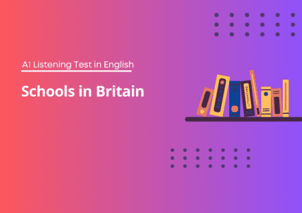 A1 Listening Test in English