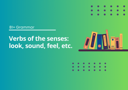 Verbs of the Senses Test and Exercises