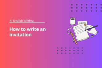 How to write an invitation - A1 English writing