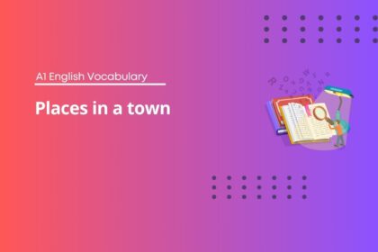 Places in a town - A1 English Vocabulary