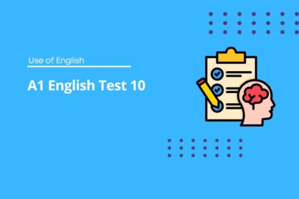 A1 English Test 10