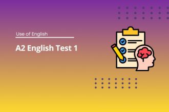 A2 English Test 1