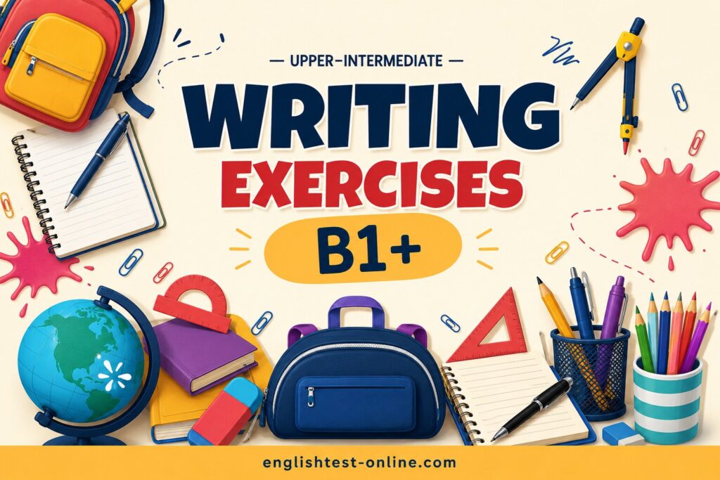 B1+ Upper-intermediate Writing Exercises
