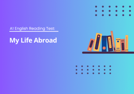 A1 English Reading Test