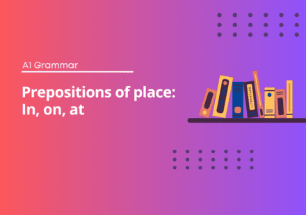 Prepositions of place - In, on, at - English Test Grammar