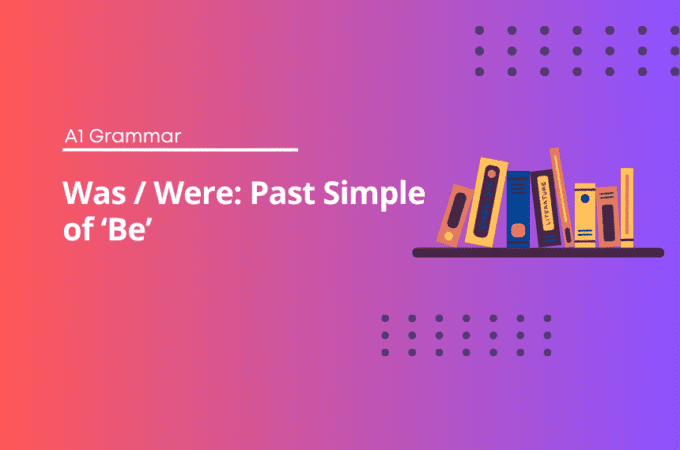 Was Were Past Simple of Be - English Grammar Test