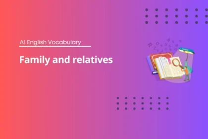 Family and relatives - A1 English Vocabulary